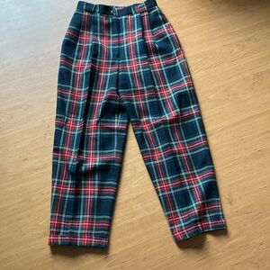Vintage Plaid Trousers.